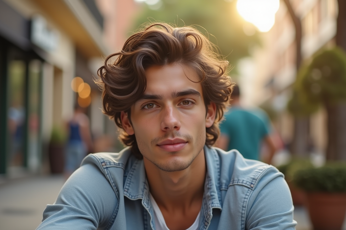 cheveux ondulés