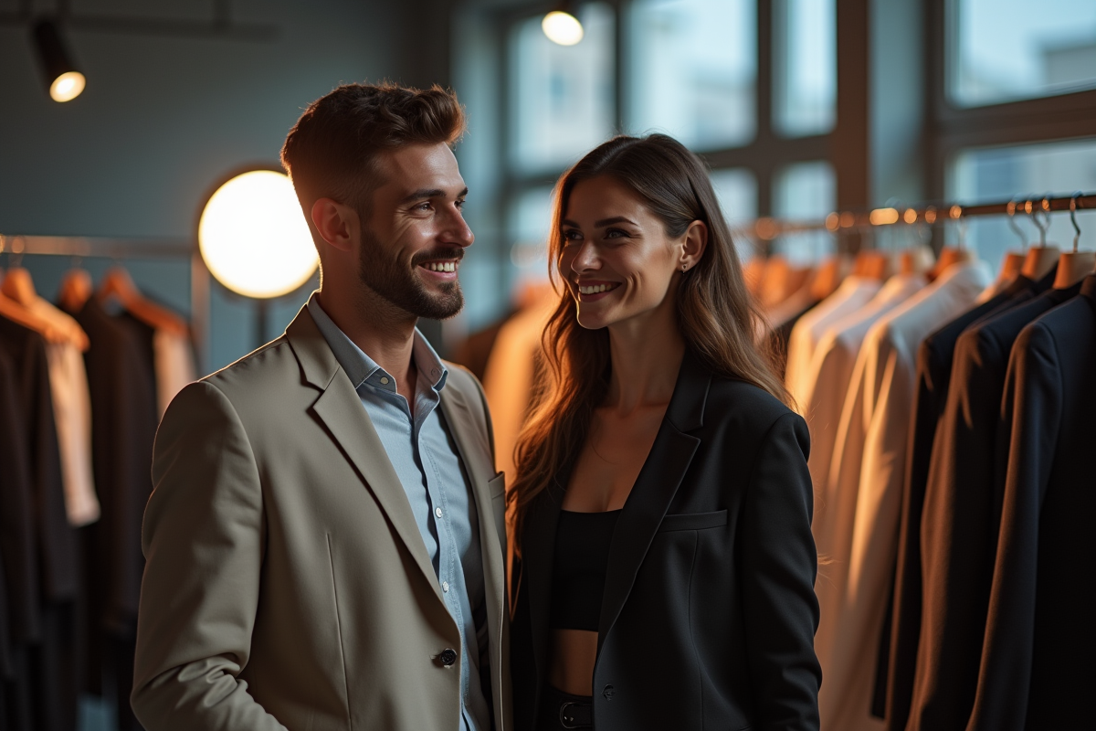 Mannequins mode confiants backstage lors d'un défilé français